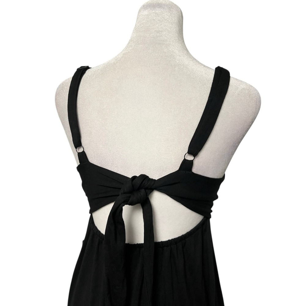Volcom Easy Babe Black Tie Back Mini Dress Size Medium NWT - Picture 8 of 12